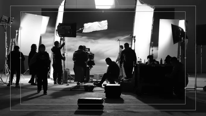 小蓝视频专业拍摄团队工作场景